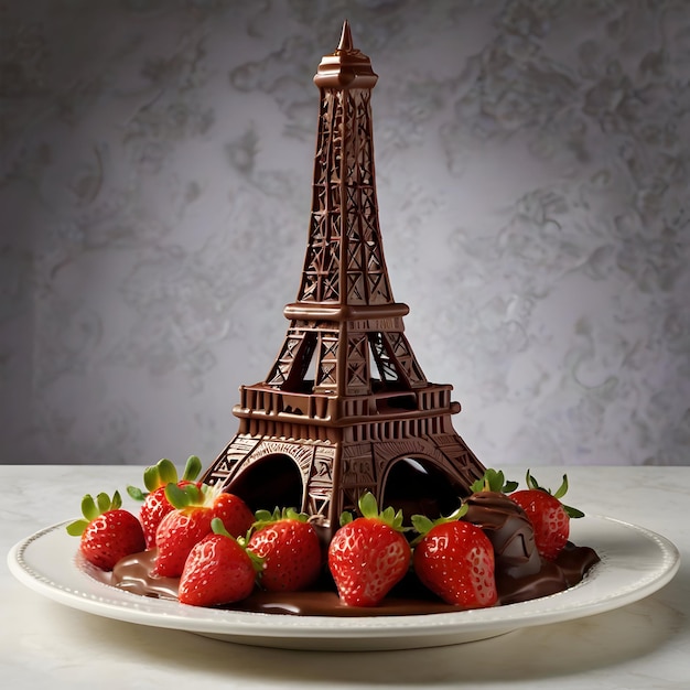 chocolate eiffel tower